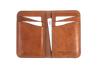 No.52 Buck Brown wallet open flat, card slots